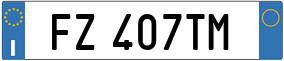 Truck License Plate